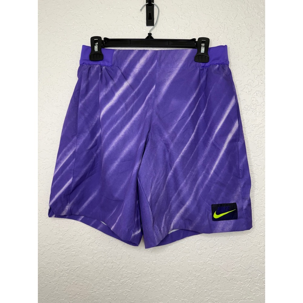 Nike Court Dri-FIT Purple Graphic Tennis Shorts Womens Medium CV2520-547